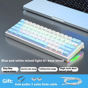 Unlock Your Typing Potential with the 61-Key Wired Mechanical Keyboard