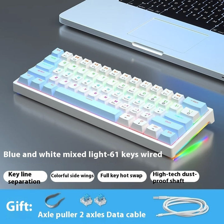 Unlock Your Typing Potential with the 61-Key Wired Mechanical Keyboard
